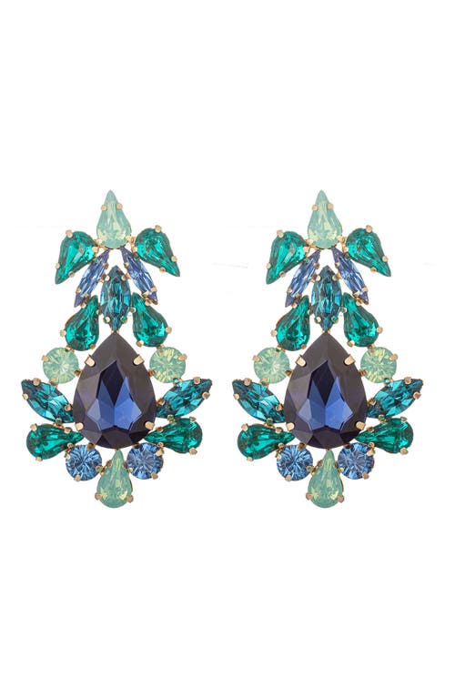 Eye Candy Los Angeles Miranda Statement Earrings In Green