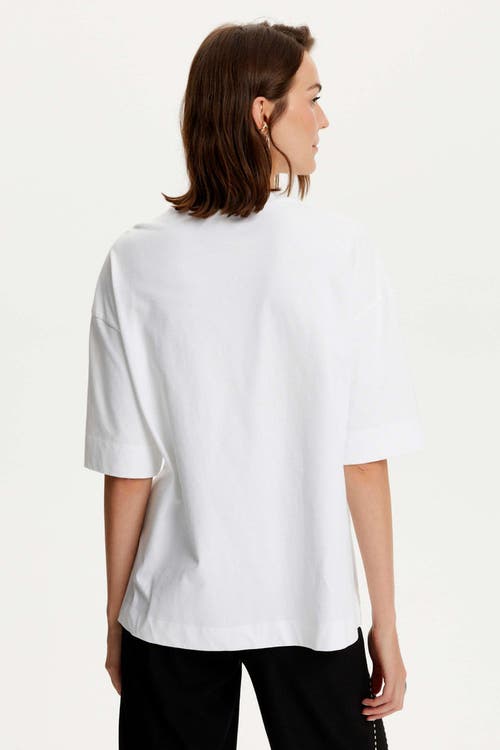 Shop Nocturne Printed Oversize T-shirt In White