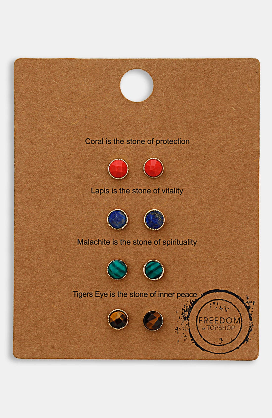 'Message' Stud Earrings (Set of 4) Nordstrom