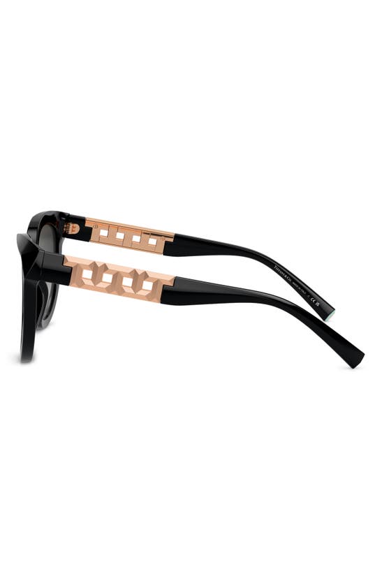 Tiffany & Co . 53mm Gradient Cat Eye Sunglasses In Black