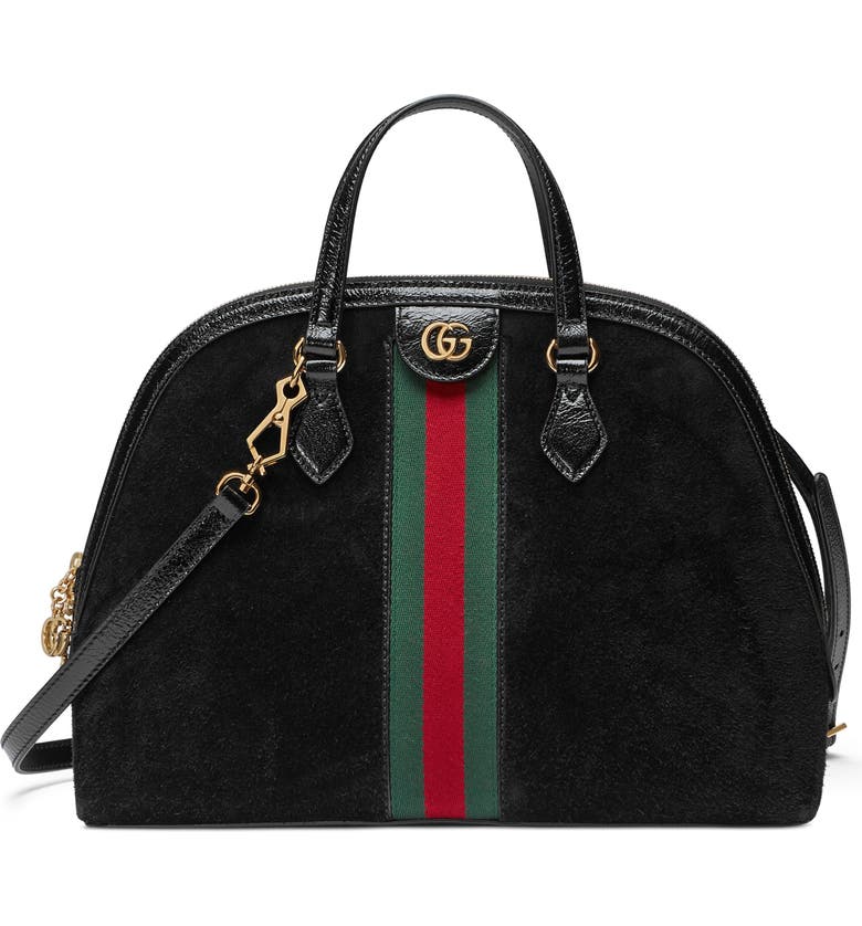 Gucci Ophidia Suede Dome Satchel | Nordstrom