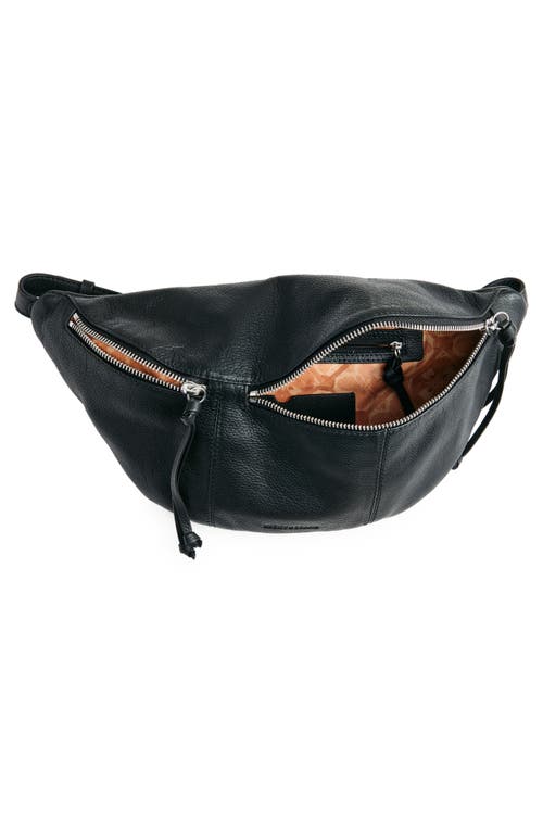 Shop Lucky Brand Feyy Leather Slingbag In Black