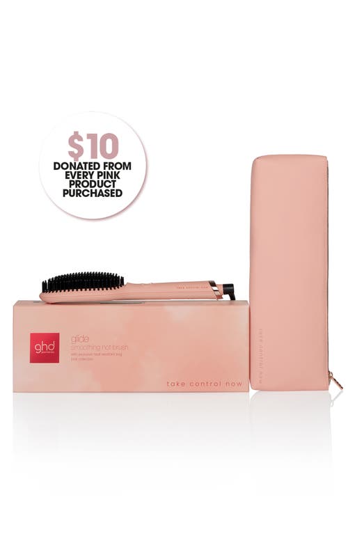 Ghd Glide Hot Smoothing Brush In Pink