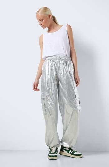 Zara discount metallic joggers