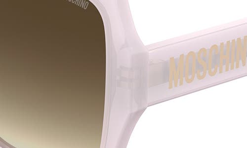 Moschino 56mm Gradient Square Sunglasses In Pink