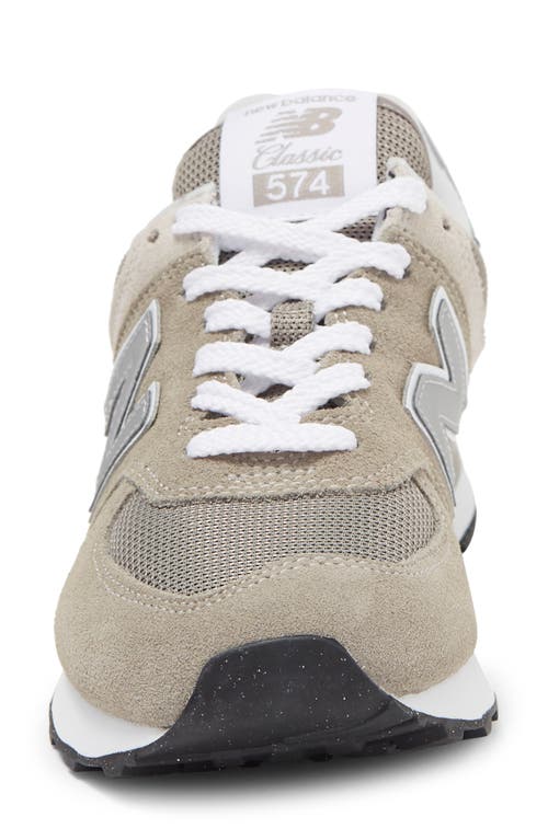 Shop New Balance 574 Sneaker In Grey/white