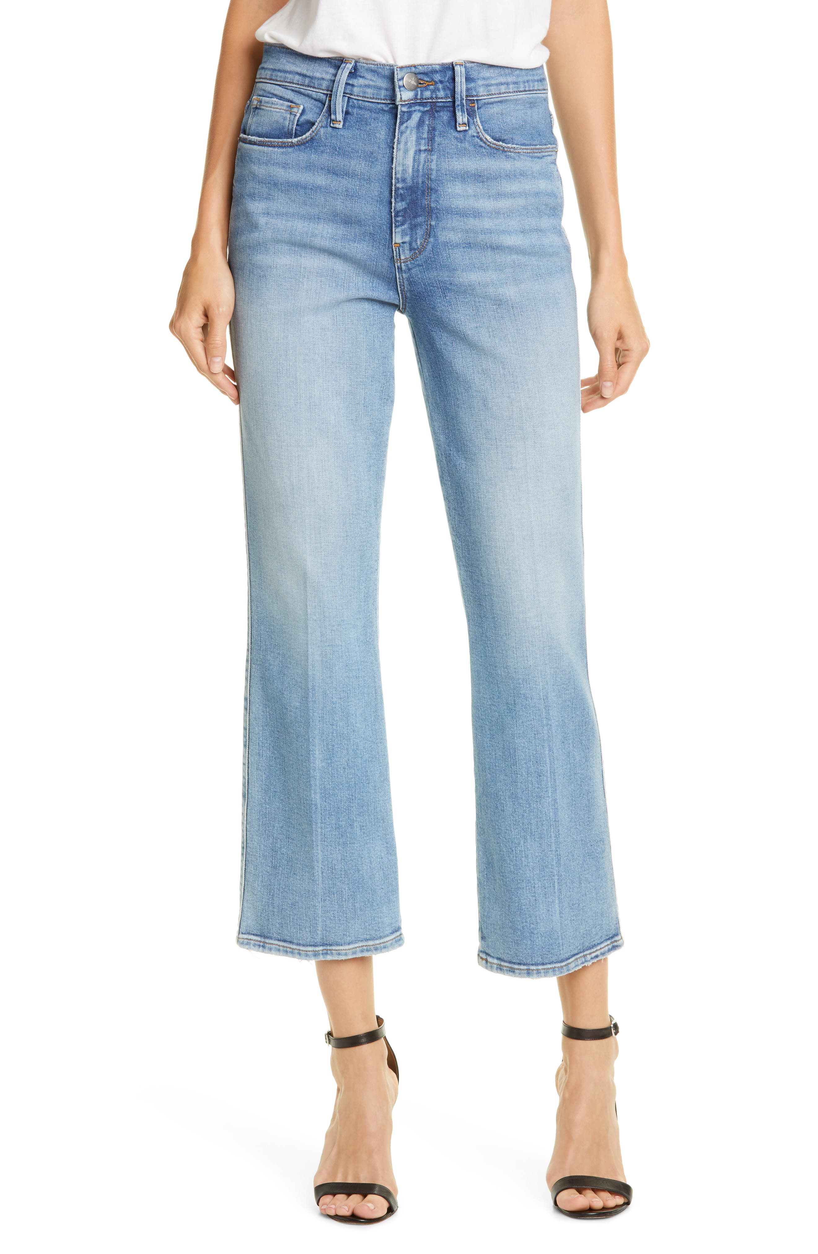 kick boot crop jeans