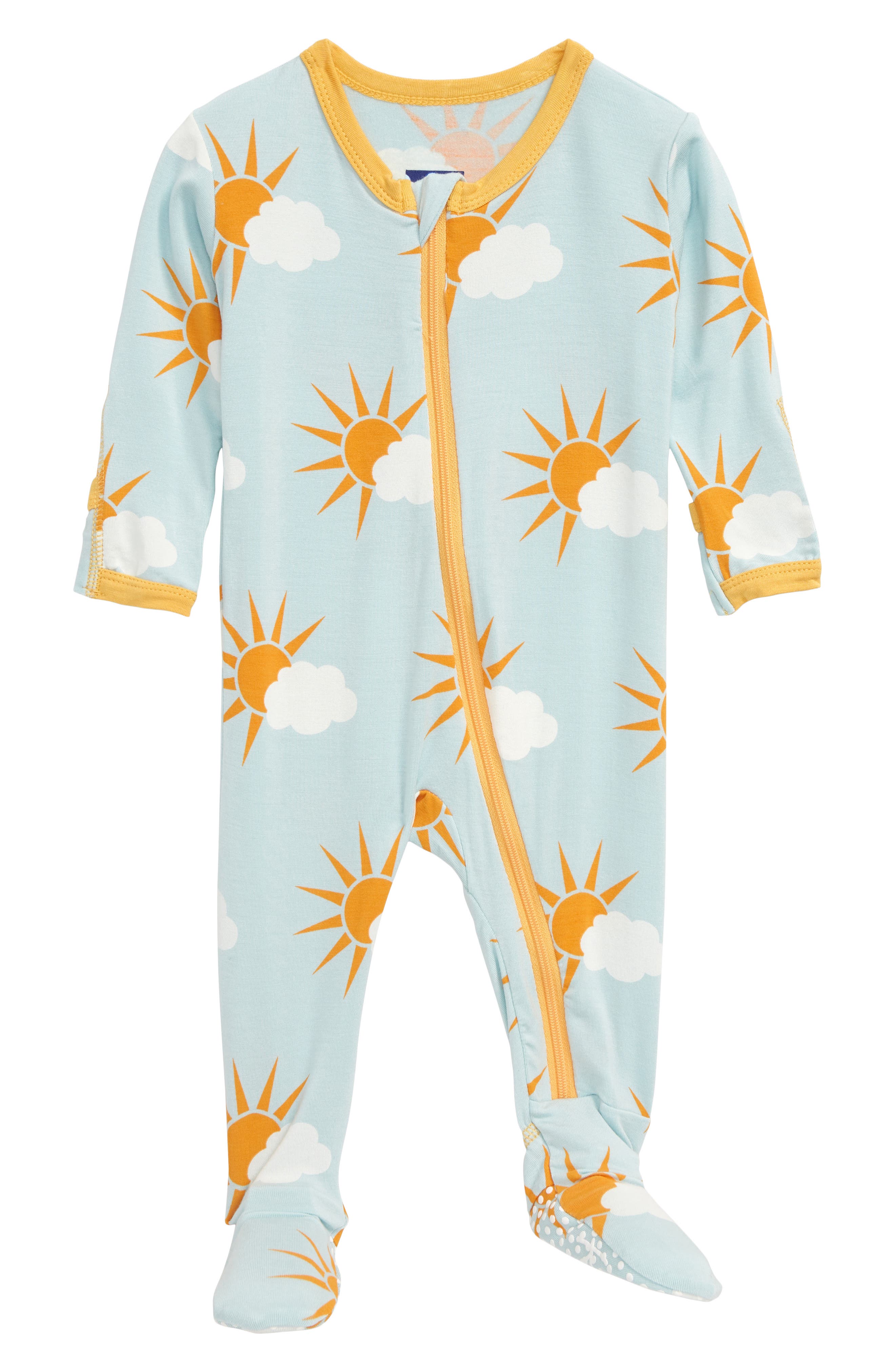 Sky Print Jersey Footie