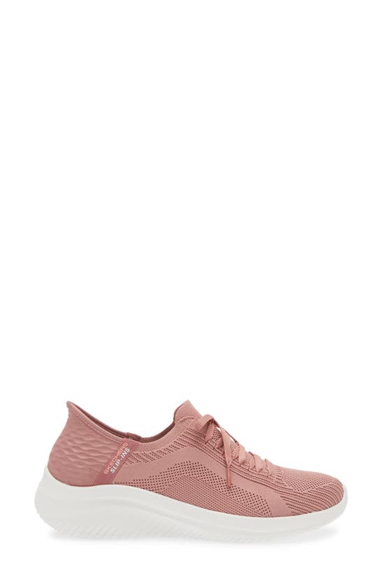 Shop Skechers Ultra Flex 3.0 Slip-on Sneaker In Mauve