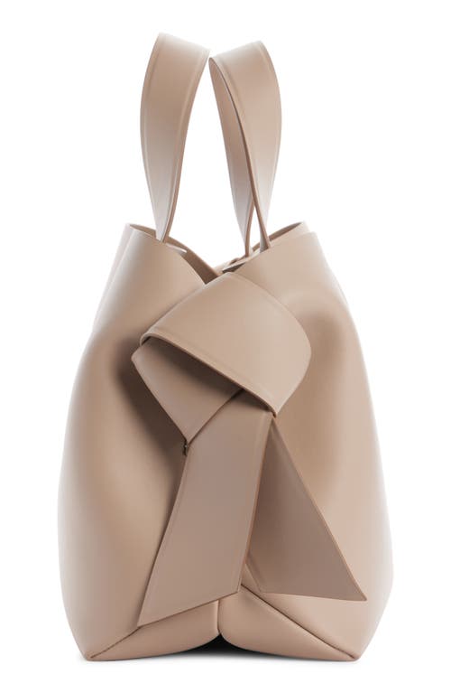 Shop Acne Studios Musubi Leather Tote In Taupe Beige