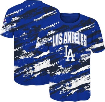 Men's Los Angeles Dodgers Royal/Light Blue Solid V-Neck T-Shirt