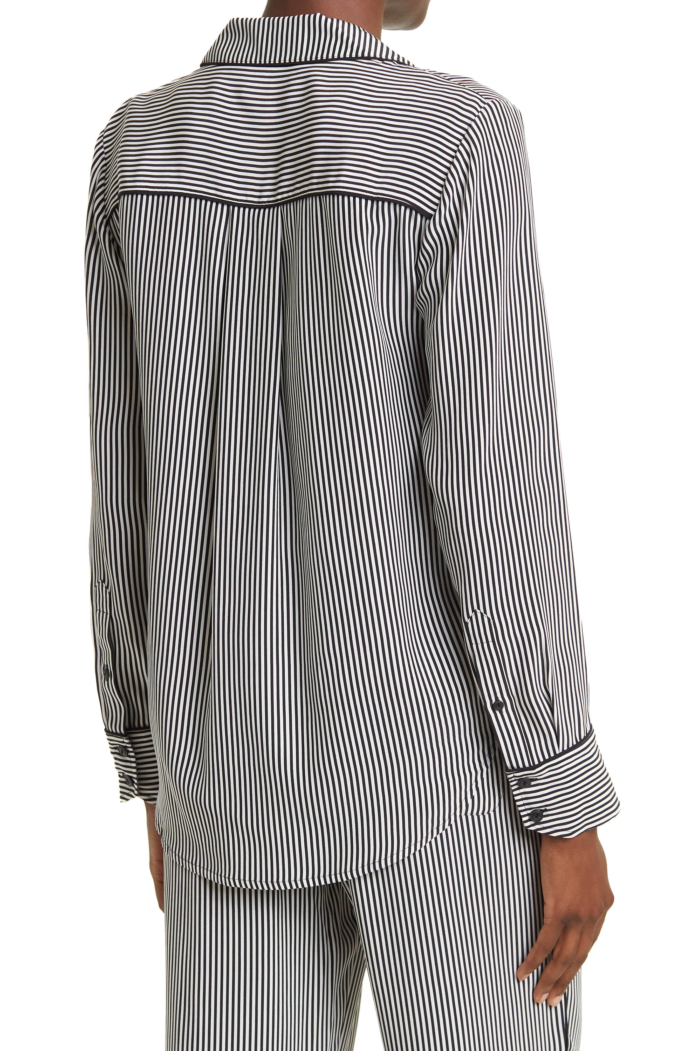 Long Sleeve Silk Pajama Top 
