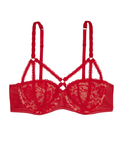 Shop Adore Me Brigitte Contour Balconette Bra In Dark Red