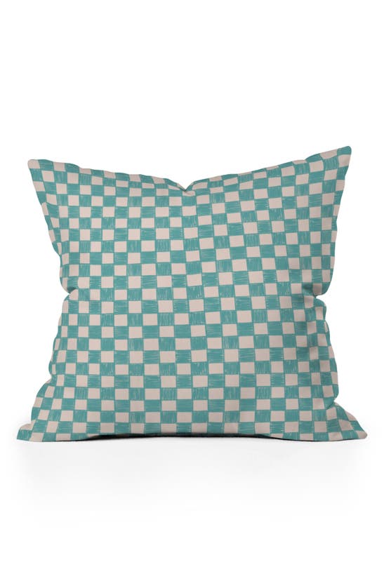 Shop Deny Designs Alice Check Accent Pillow In Blue