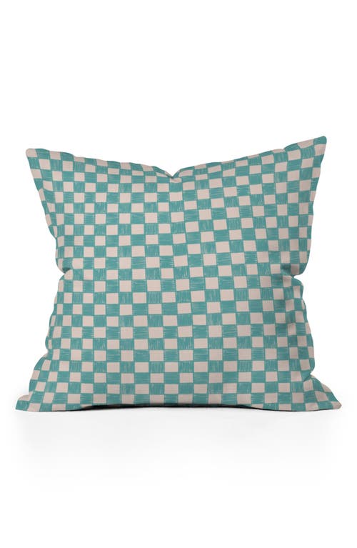 Deny Designs Alice Check Accent Pillow in Blue at Nordstrom