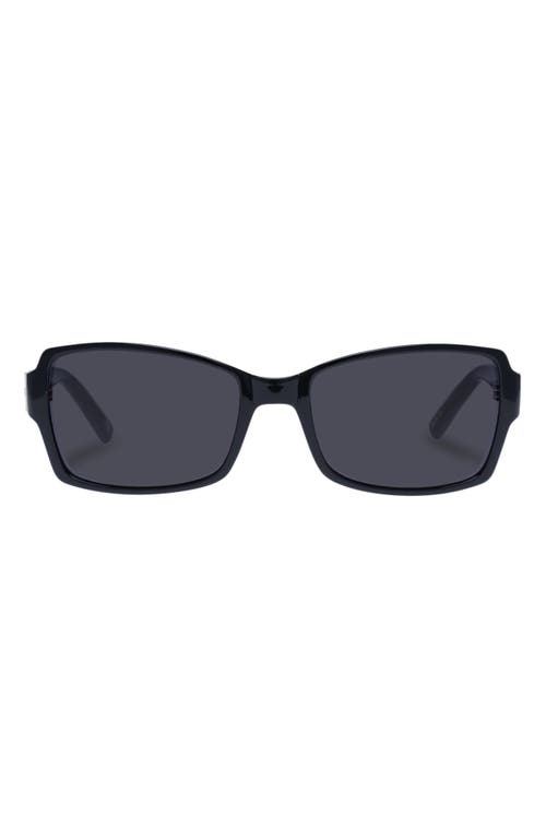 Trance 56mm Rectangular Sunglasses in Black