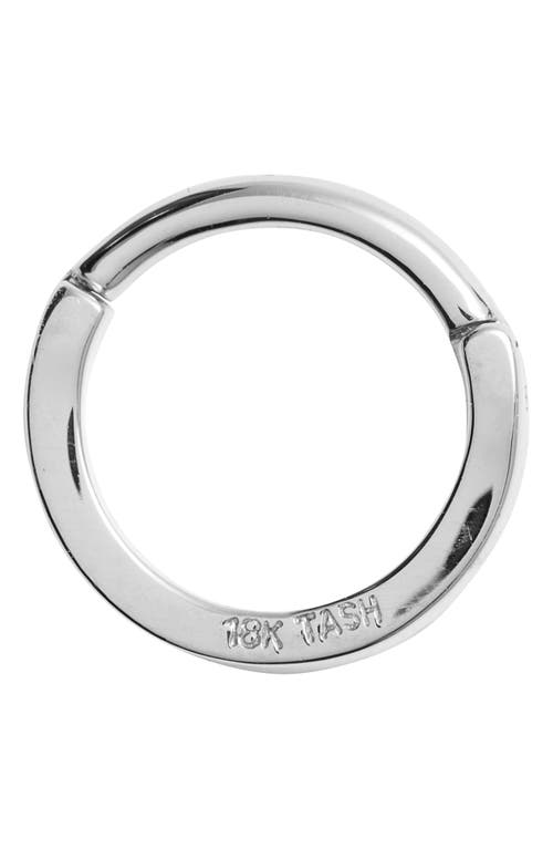 Maria Tash 16-gauge Diamond Front Eternity Clicker Earring In White Gold/diamond