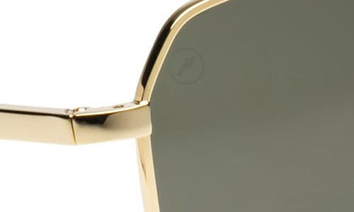 Shop Electric Rodeo 54mm Polarized Aviator Sunglasses In Shiny Gold/grey