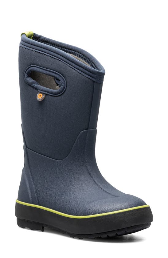 Bogs Kids' Classic Solid Waterproof Insulated Boot In Navy