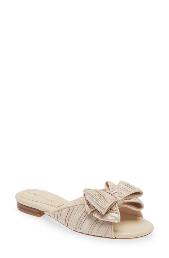 KOKO + PALENKI DARA BOW SLIDE SANDAL