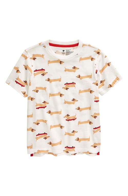 Tucker + Tate Kids' Print T-Shirt in White Snow Wiener Dogs