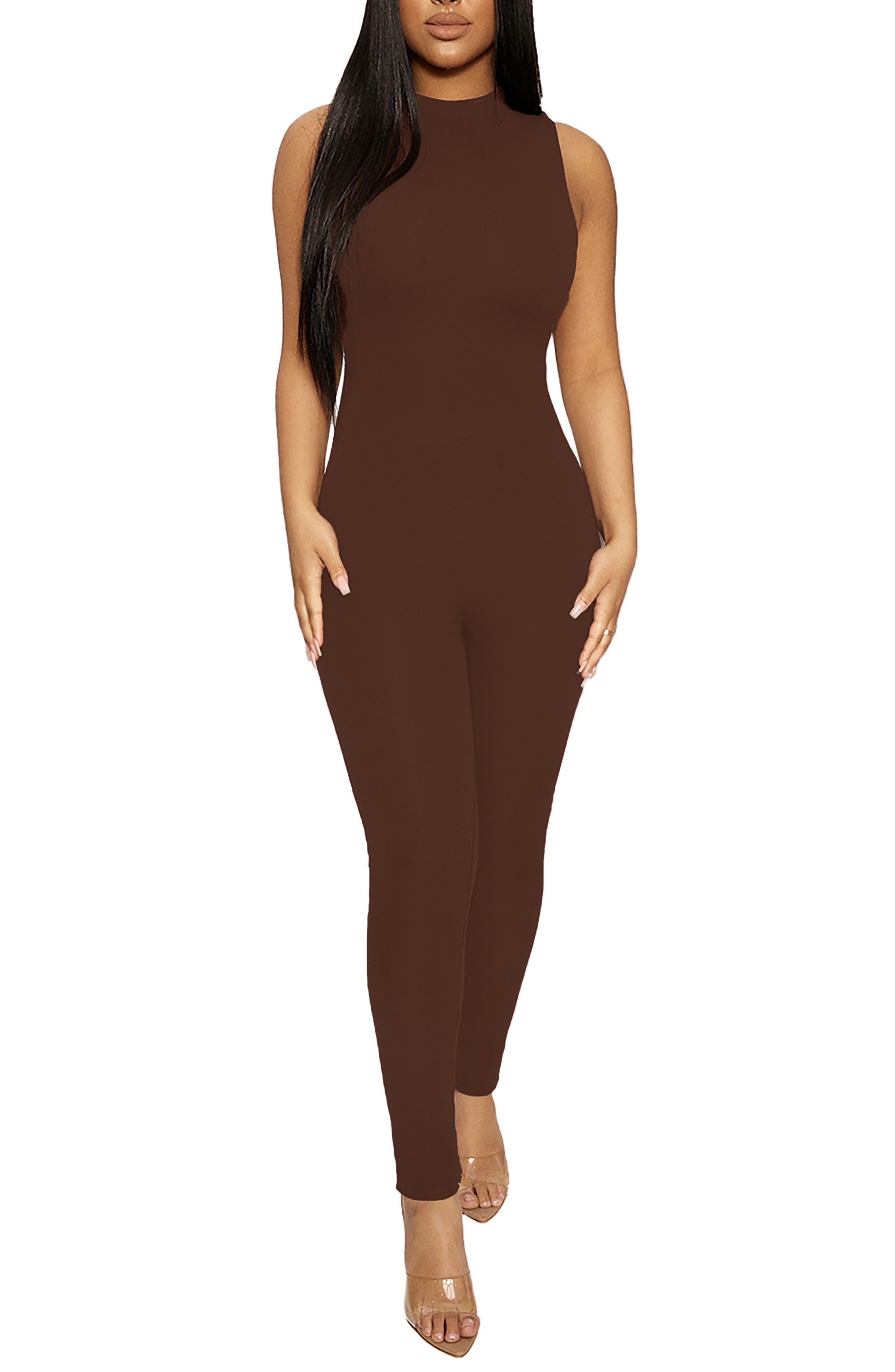 light brown jumpsuit womens