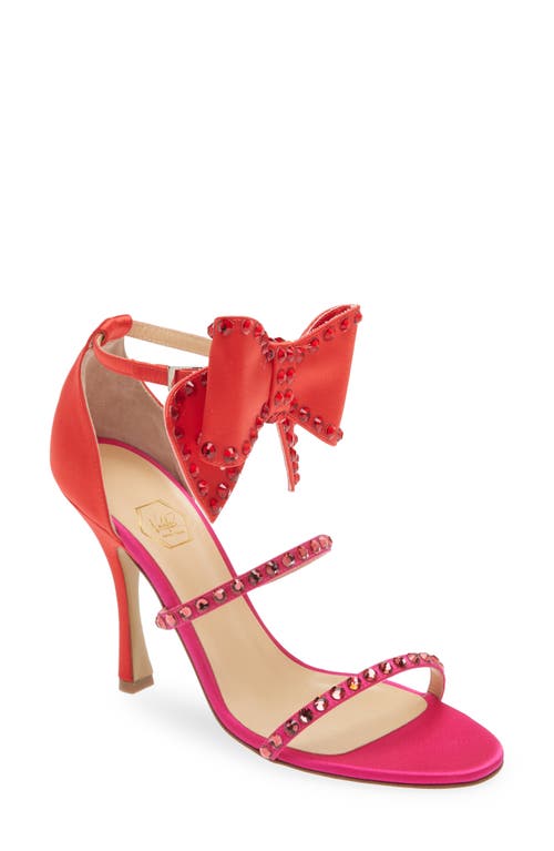 Nalebe Malika Dimante Sandal In Red/pink