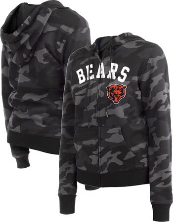 New Era Women s New Era Black Chicago Bears Camo Full Zip Hoodie