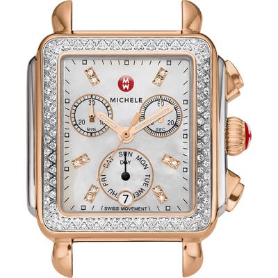 Michele Deco Diamond Diamond Dial Watch Case, 3m X 35Mm