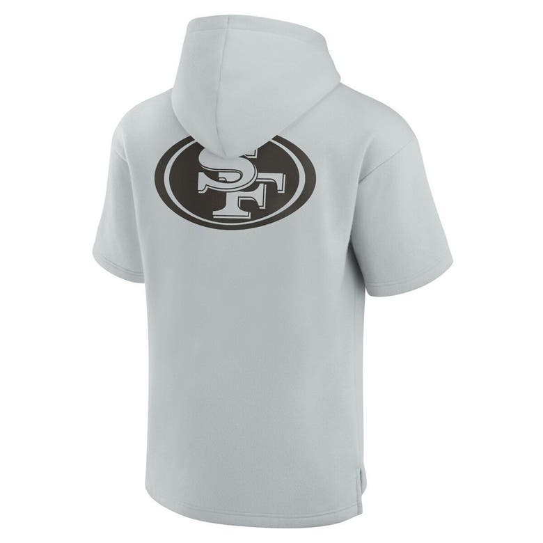 Shop Fanatics Signature Unisex  Gray San Francisco 49ers Elements Super Soft Fleece Short Sleeve Pullover