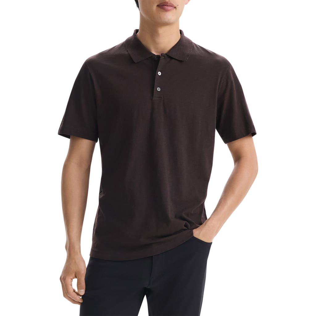 Theory Bron D In Cosmos Polo Hickory In Hickory - Spf