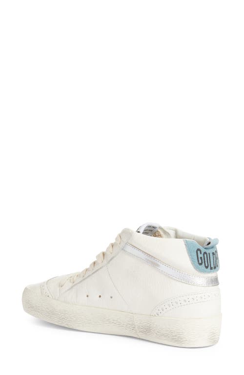 Golden Goose Midstar Sneaker In White/gold