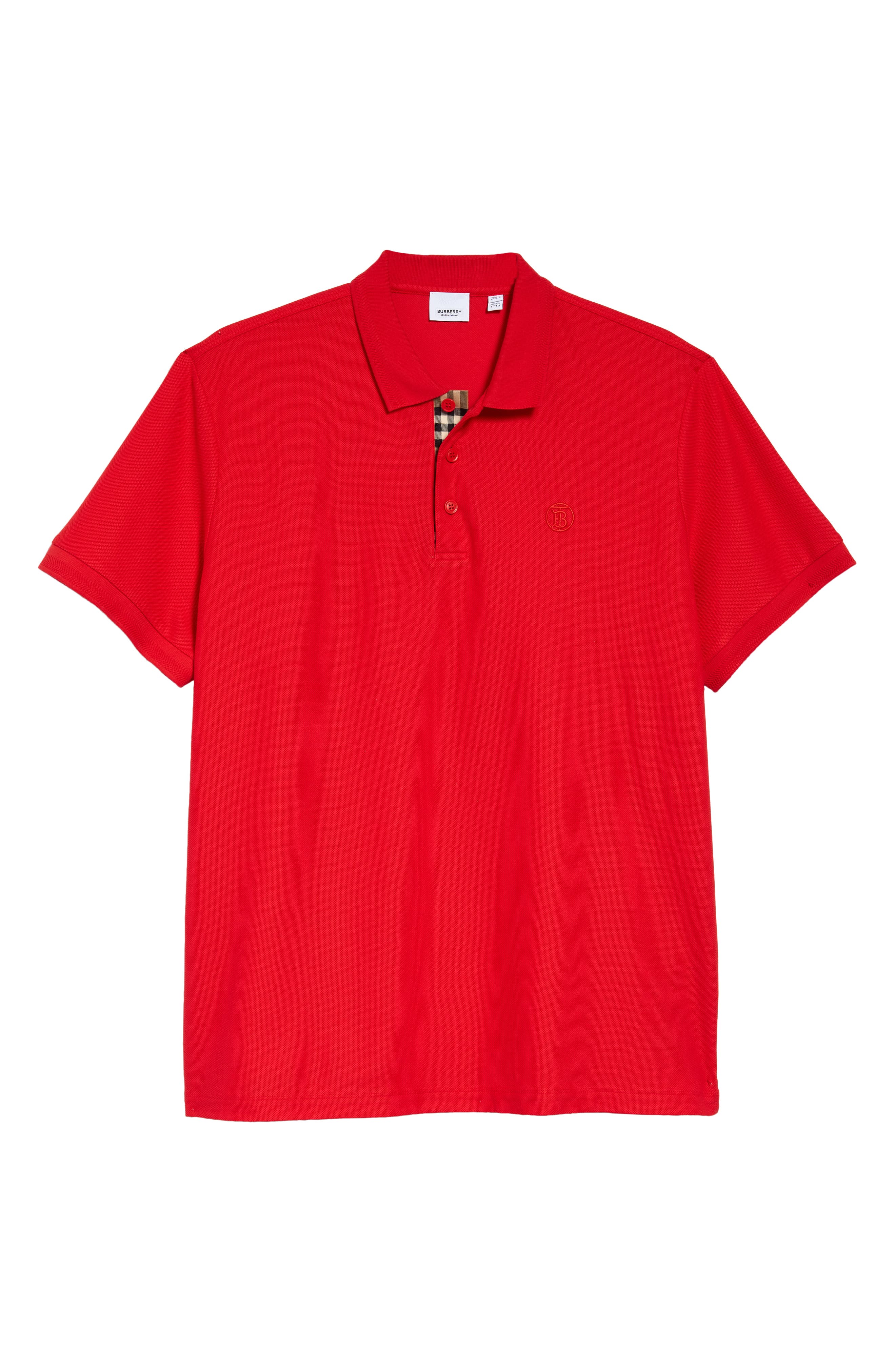 red burberry shirt polo