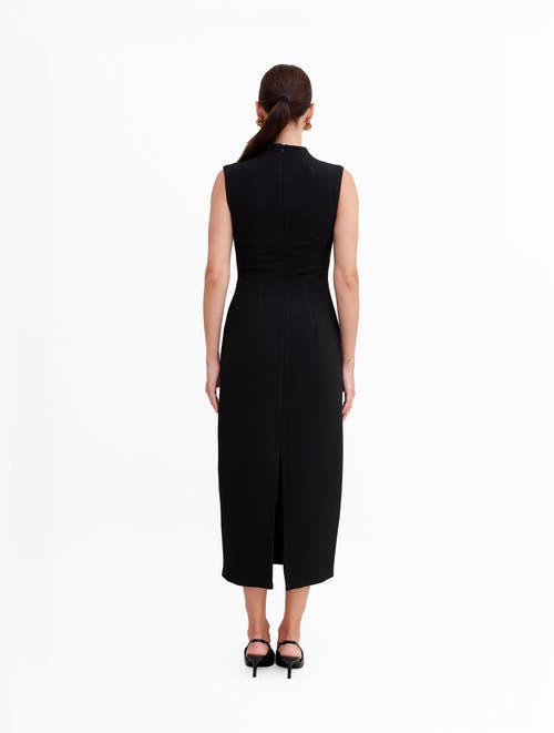 Shop Nanas Nana's Diana Midi Dress In Black