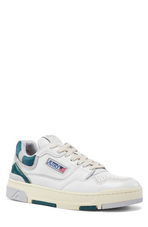 Autry Clc Low Top Sneaker In Matte White/vapor/forest