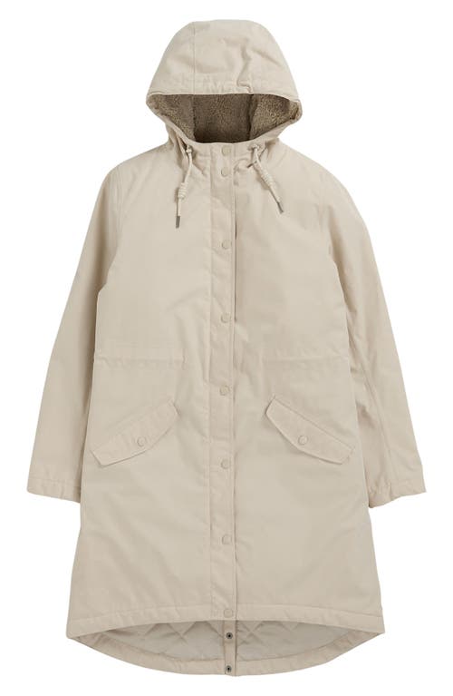 Shop Seasalt Cornwall Plant Hunter Waterproof Hooded Coat In Aran White