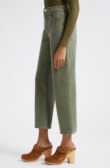 Veronica Beard Crosbie High Waist Crop Wide Leg Jeans | Nordstrom