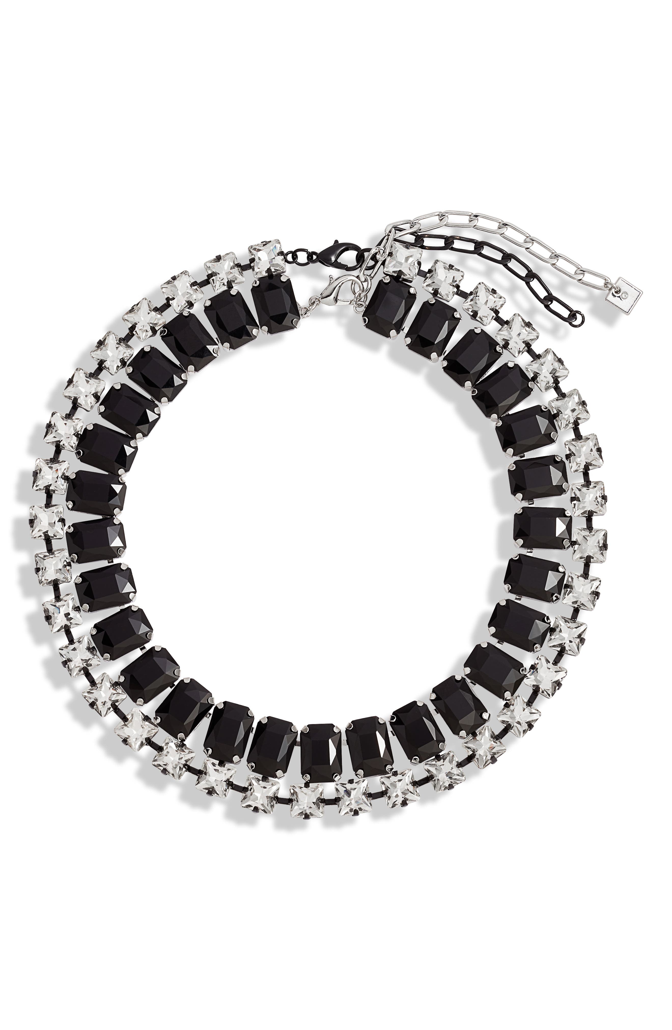 NoName Maxi black necklace Black Single WOMEN FASHION Accessories Costume jewellery set Black discount 55% 