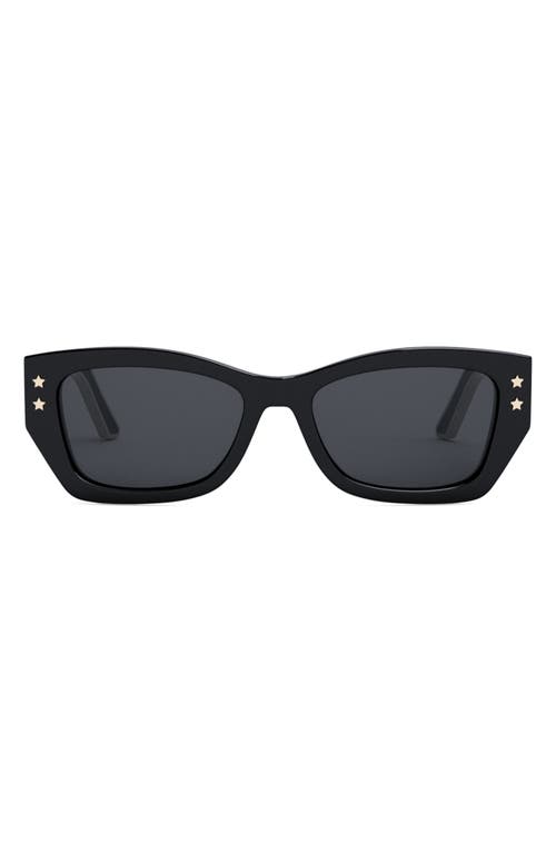 Dior 'pacific S2u 53mm Square Sunglasses In Black