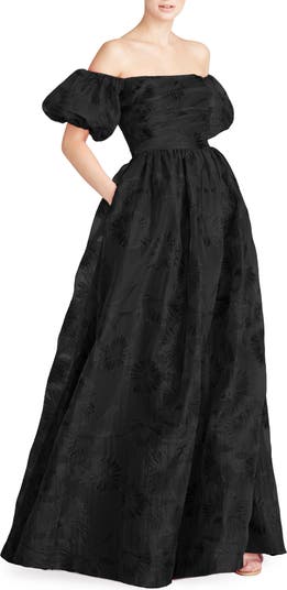 Shop ML Monique Lhuillier Strapless Taffeta High-Low Gown