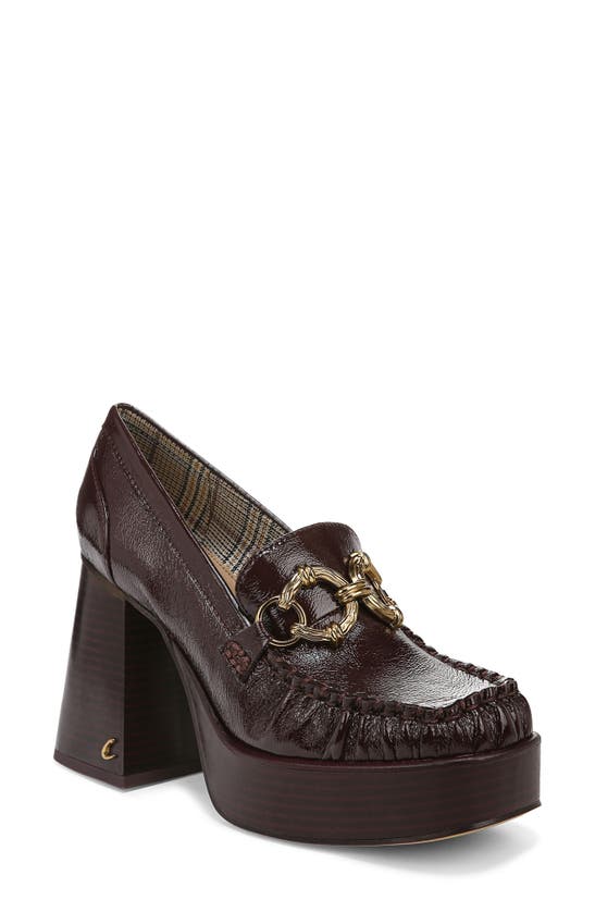 Circus Ny Susie Platform Loafer Pump In Dark Burgundy