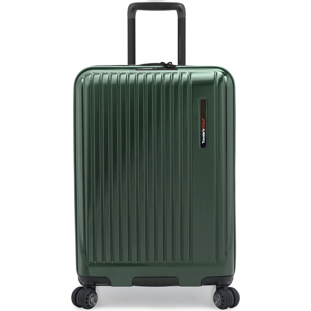 Traveler's Choice Travelers Choice Delmont 26-inch Hardcase Spinner Luggage In Green