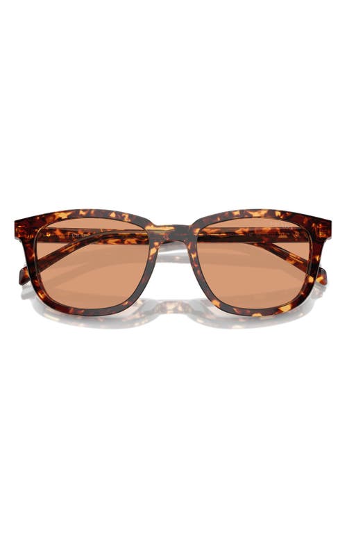 Shop Prada 53mm Pillow Sunglasses In Havana/orange