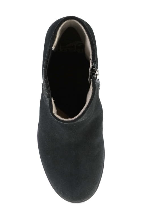 Shop Dansko Daisie Waterproof Chelsea Boot In Black Waterproof Suede