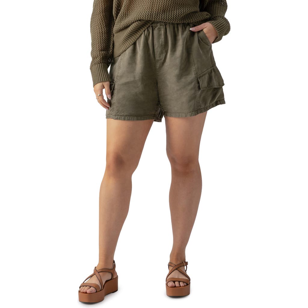 Sanctuary Relaxed Rebel Cargo Shorts In Burnt Oliv