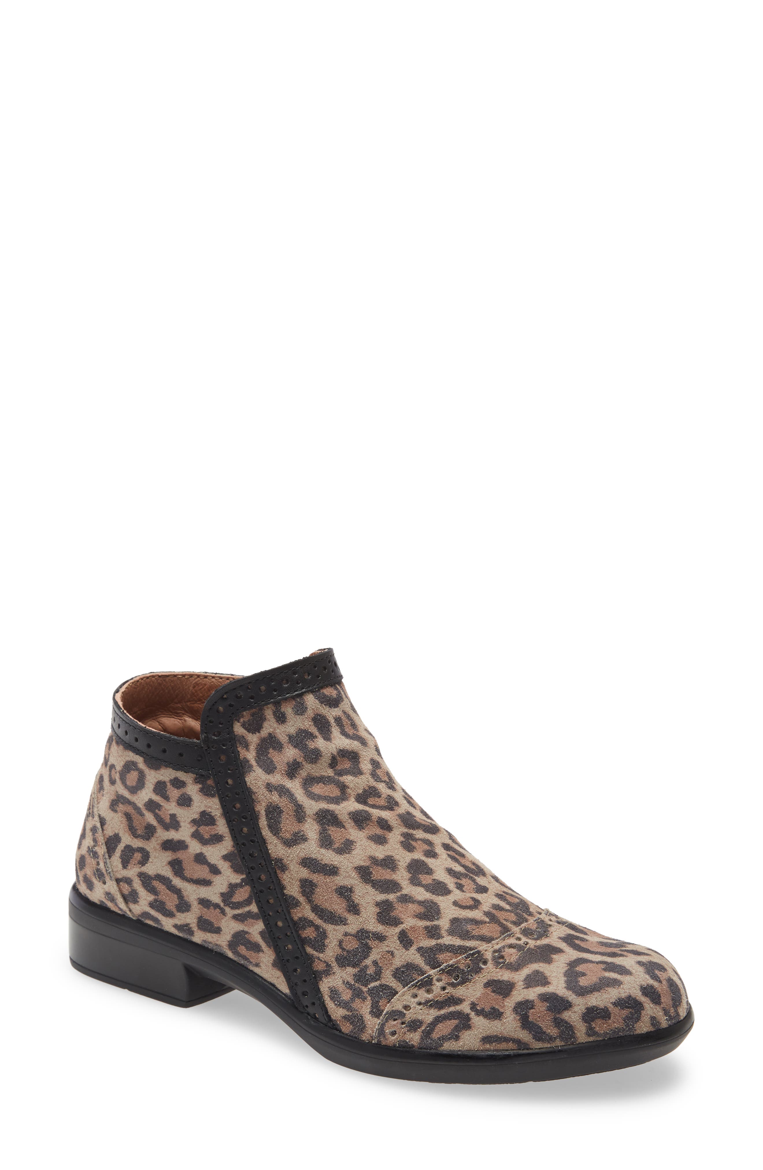 cheetah print booties