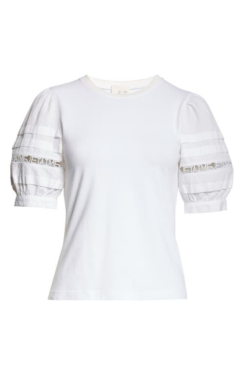 Shop Cinq À Sept Corianna Puff Sleeve Top In White