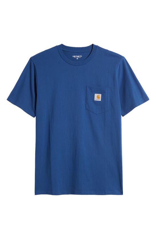 Shop Carhartt Logo Pocket T-shirt In Elder