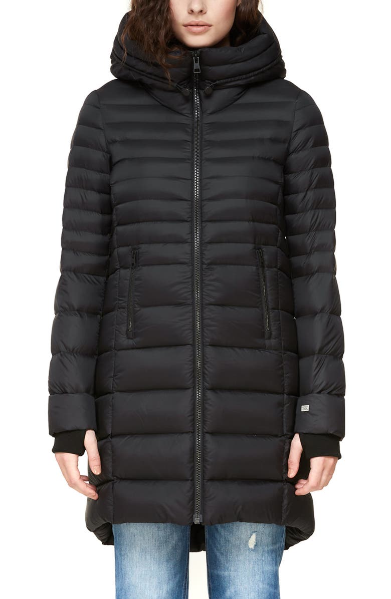 Soia & Kyo Lightweight Hooded Down Coat | Nordstrom