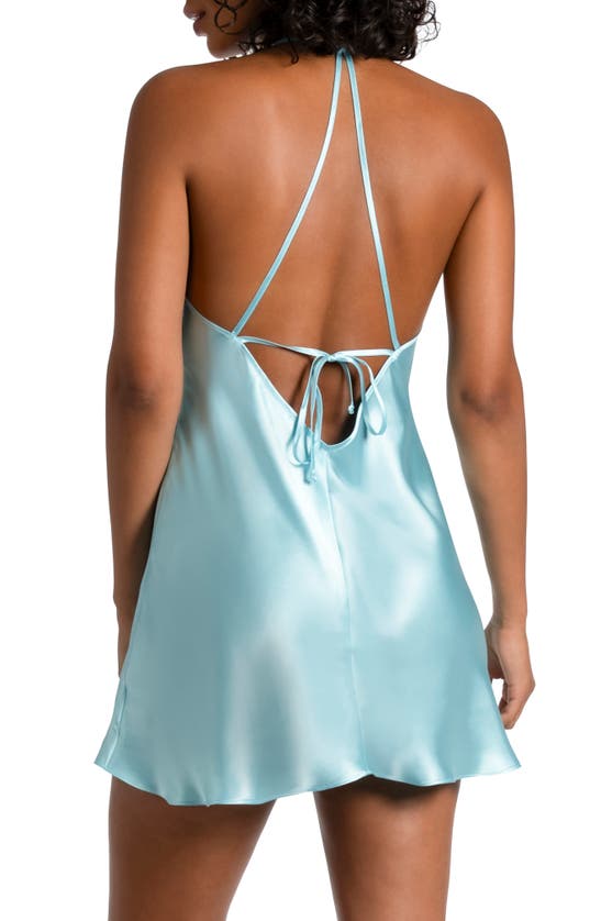 Shop In Bloom By Jonquil Casablanca Satin Chemise In Pale Aqua